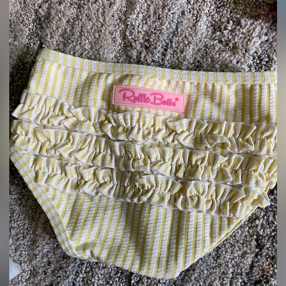 RuffleButts 12-18 Month Rash Guard Bikini - Picture 4 of 4
